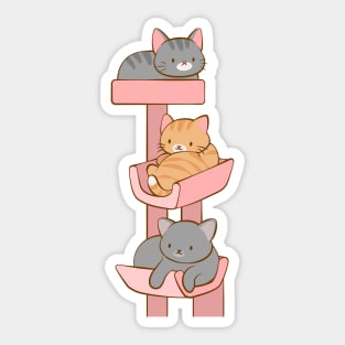 Kawaii Kitty Cat Tree Sticker